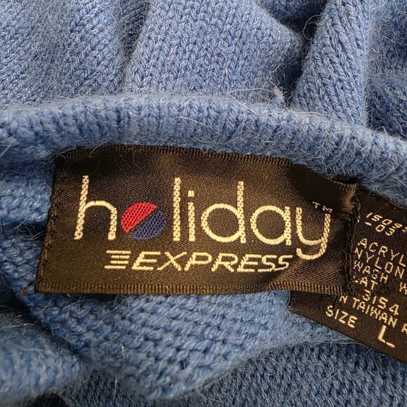 Holiday Express Sweater Pullover Womens Size L Rhinestones Christmas Party - Picture 5 of 8